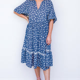 Portofino Midi Dress in sweet spot blue