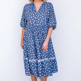 Portofino Midi Dress in sweet spot blue