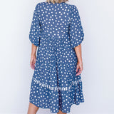 Portofino Midi Dress in sweet spot blue