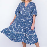 Portofino Midi Dress in sweet spot blue