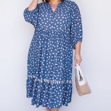 Portofino Midi Dress in sweet spot blue