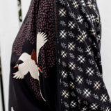 Pretty Please Reversible Top in poetry in motion black/crosshatch