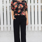 Pretty Please Reversible Top in now or never black