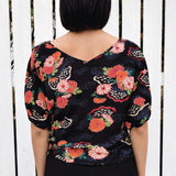 Pretty Please Reversible Top in now or never black