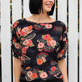 Pretty Please Reversible Top in now or never black