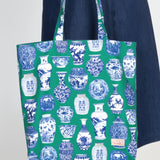 Reversible Tote in a moment in time green