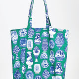 Reversible Tote in a moment in time green