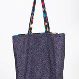 Reversible Tote in rainbow hearts