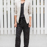 Rita Pant in crosshatch