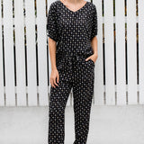 Rita Pant in crosshatch