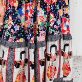 Rosie Ruffle Dress in patchwork