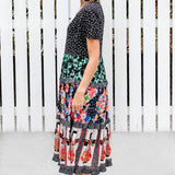 Rosie Ruffle Dress in patchwork