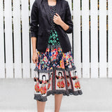 Rosie Ruffle Dress in patchwork