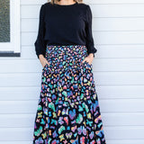 Sally Skirt in social butterfly black