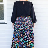 Sally Skirt in social butterfly black