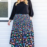 Sally Skirt in social butterfly black
