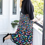 Sally Skirt in social butterfly black
