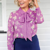 Sam Blouse in the lovely lilac