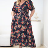 PRE-ORDER Scarlett Dress in now or never navy