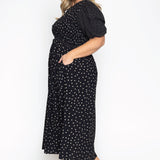 Seychelles Dress in dotty black