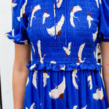 Seychelles Dress in poetry in motion cobolt