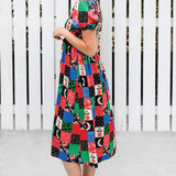Seychelles Dress in patchwork