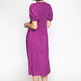 Seychelles Dress in dotty orchid