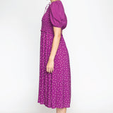 Seychelles Dress in dotty orchid