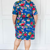 Skipper Dress in kasumi cobalt