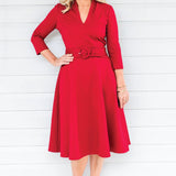 Sloane Dress in red