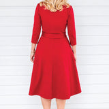 Sloane Dress in red