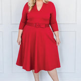 Sloane Dress in red