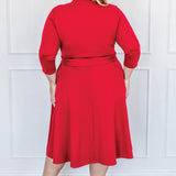Sloane Dress in red