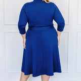 Sloane Dress in cobalt