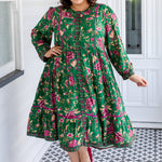 Sophia Dress by Maiocchi – green oriental inspired print