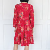 Sophia Dress in leading lady rose