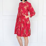 Sophia Dress in leading lady rose