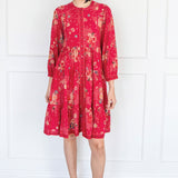Sophia Dress in leading lady rose