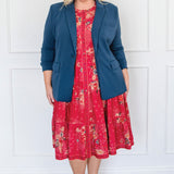 Sophia Dress in leading lady rose