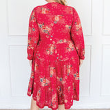 Sophia Dress in leading lady rose