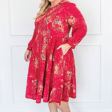Sophia Dress in leading lady rose