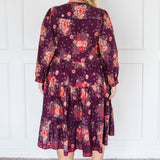 Sophia Dress in leading lady plum