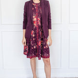 Sophia Dress in leading lady plum