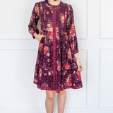 Sophia Dress in leading lady plum