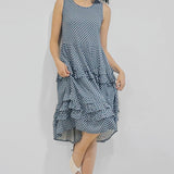 Tallulah Dress in sweet gingham blue