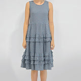 Tallulah Dress in sweet gingham blue