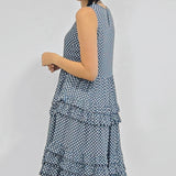 Tallulah Dress in sweet gingham blue