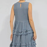 Tallulah Dress in sweet gingham blue