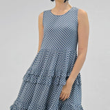 Tallulah Dress in sweet gingham blue