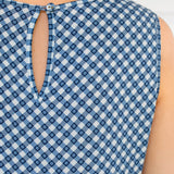 Tallulah Dress in sweet gingham blue